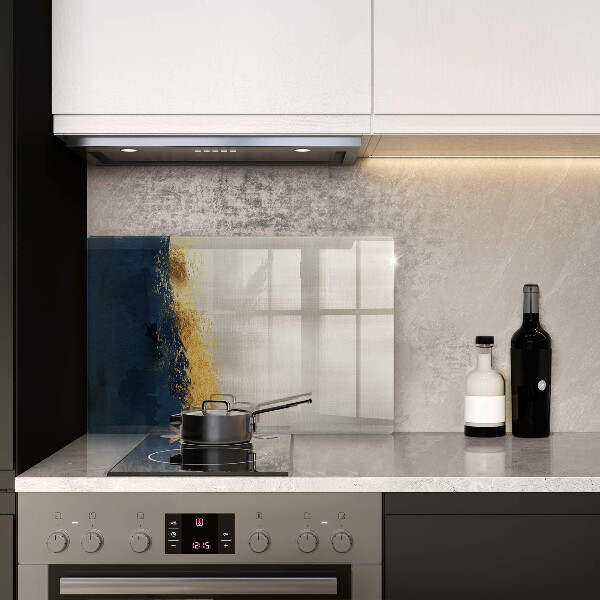 Steklena podloga za rezanje Zlata abstrakcija