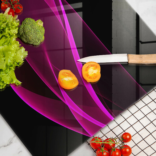 Steklena podloga za rezanje Rožnata abstrakcija