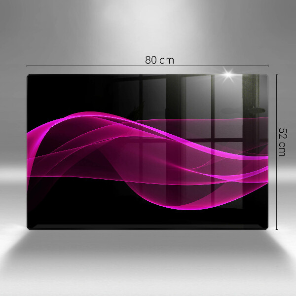 Steklena podloga za rezanje Rožnata abstrakcija