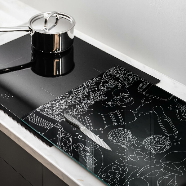 Steklena podloga za rezanje Kuhinjski dodatki