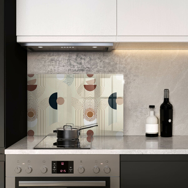 Steklena podloga za rezanje Boho geometrijske oblike