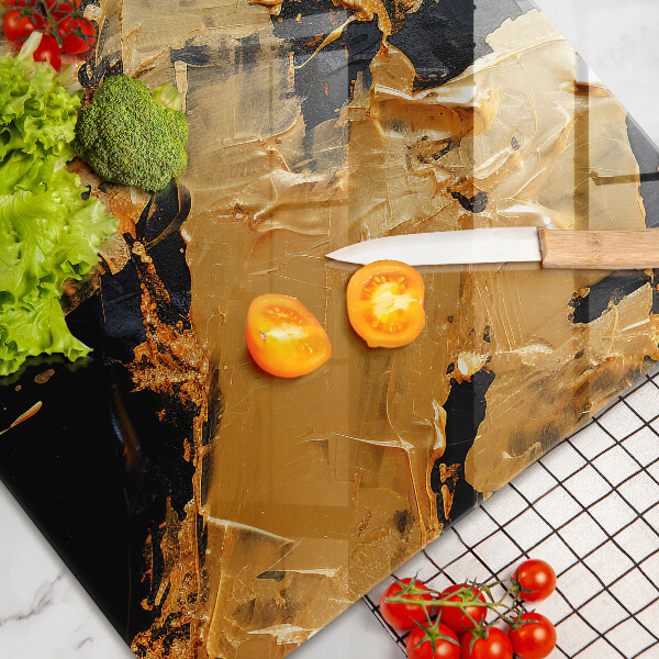 Steklena podloga za rezanje Elegantna tekstura barve