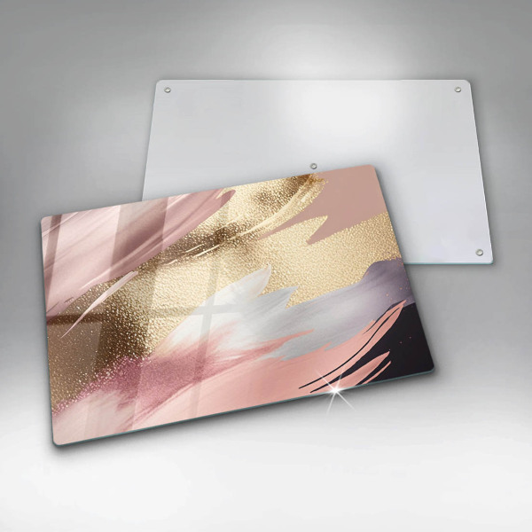 Steklena podloga za rezanje Pastelni madeži