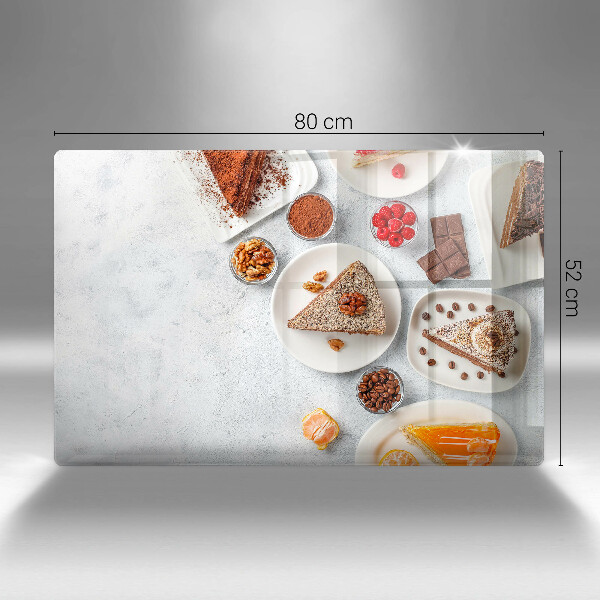 Steklena podloga za rezanje Sladkost torte