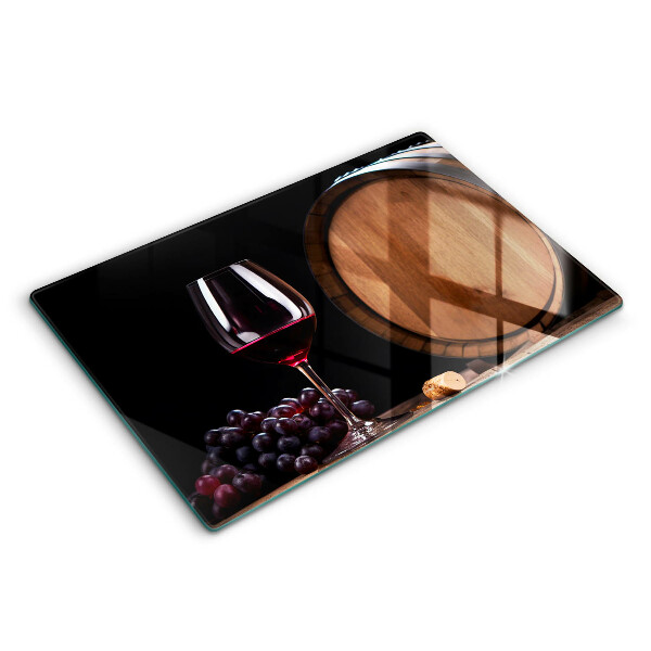 Steklena podloga za rezanje Kozarec za vino v sodu