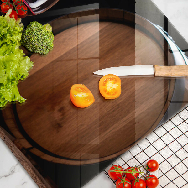 Steklena podloga za rezanje Kozarec za vino v sodu