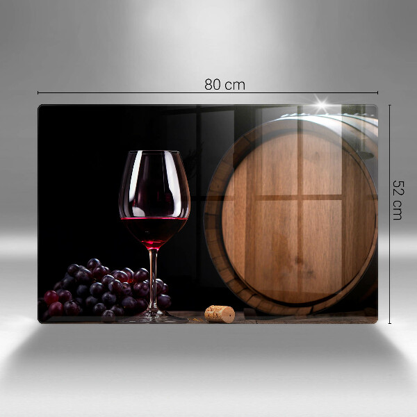 Steklena podloga za rezanje Kozarec za vino v sodu