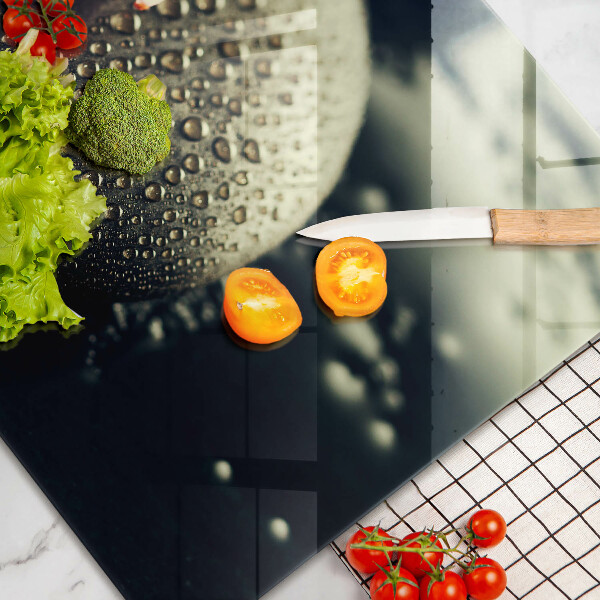 Steklena podloga za rezanje Rože zen kamni