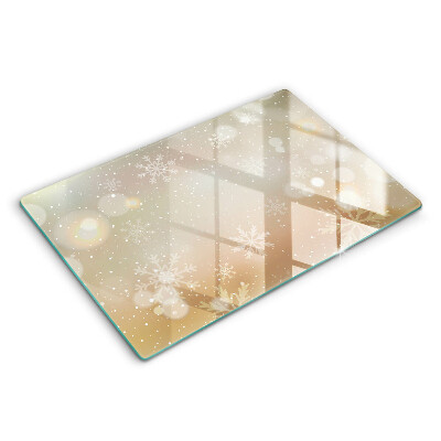 Steklena podloga za rezanje Snežinke