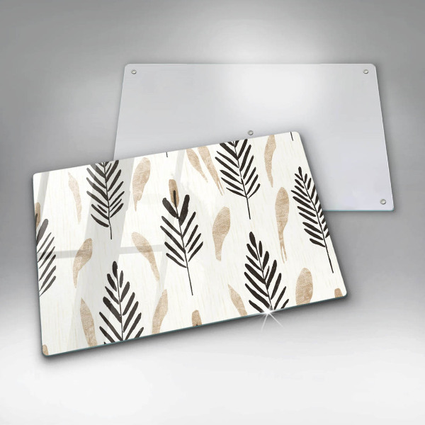 Steklena podloga za rezanje Boho rastline