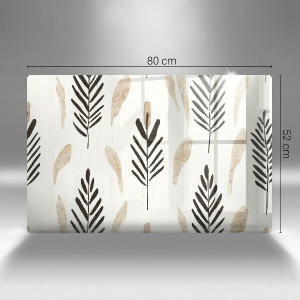 Steklena podloga za rezanje Boho rastline