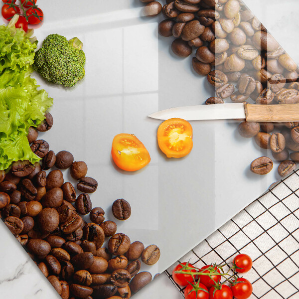 Steklena podloga za rezanje Kavna zrna