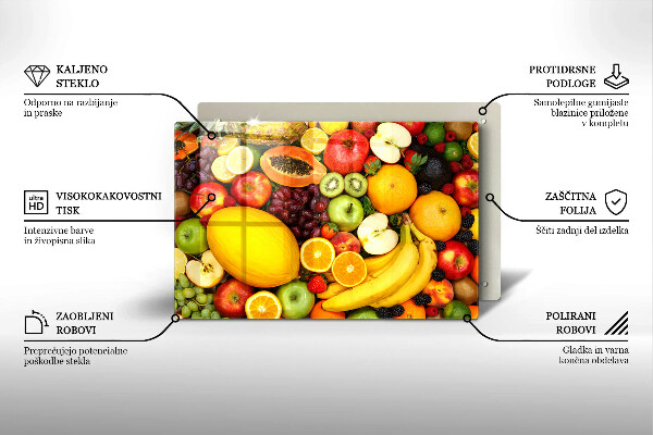 Steklena podloga za rezanje Zbiranje sadja