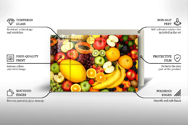 Steklena podloga za rezanje Zbiranje sadja