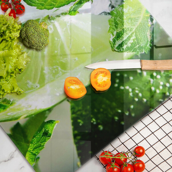 Steklena podloga za rezanje Voda z limeto in ledom