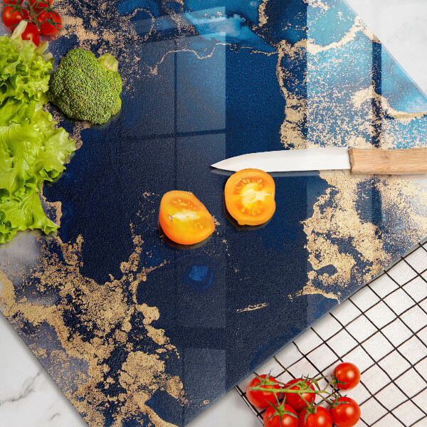 Steklena podloga za rezanje Marmorna abstrakcija
