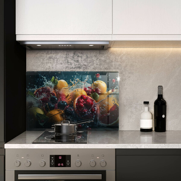 Steklena podloga za rezanje Sadje v vodi