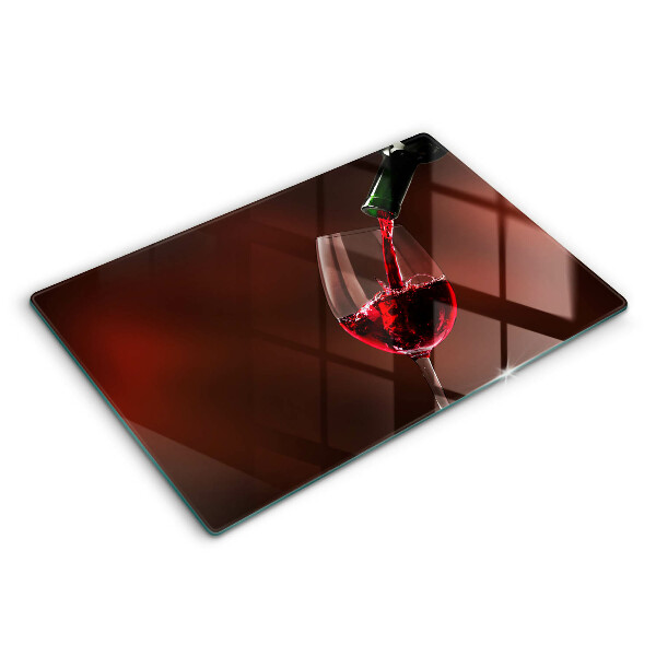 Steklena podloga za rezanje Kozarec vina