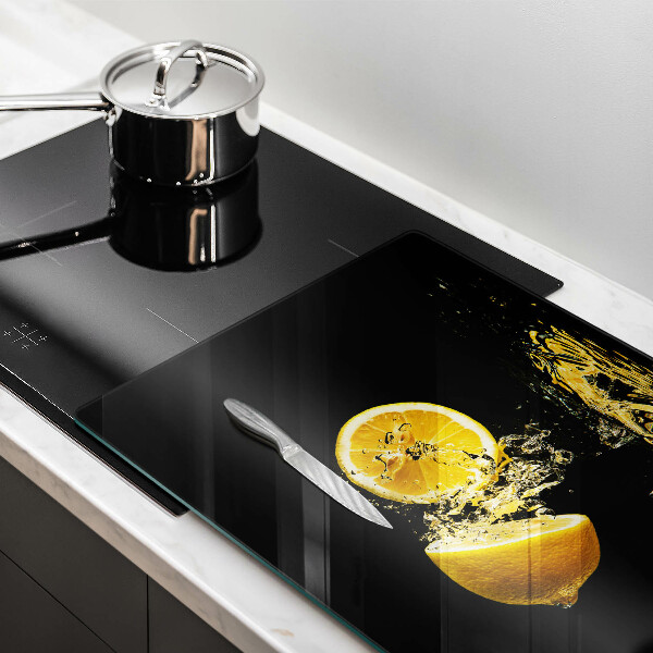 Steklena podloga za rezanje Sočno sadje limone