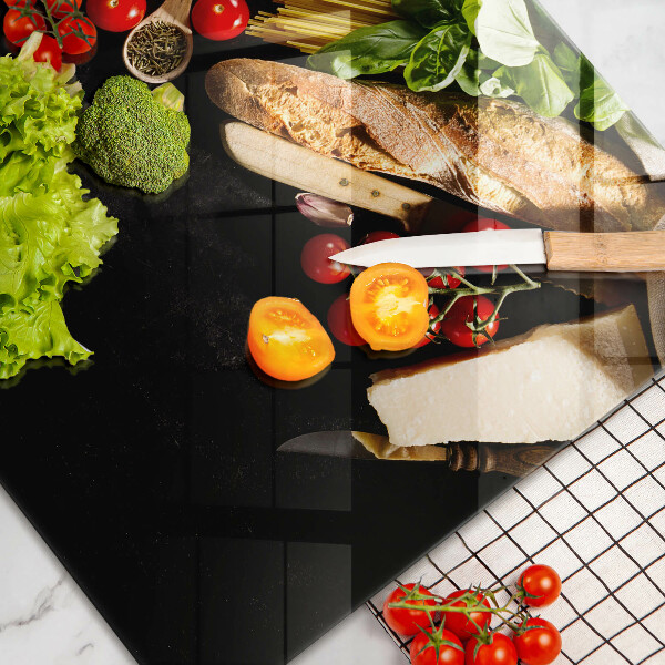 Steklena podloga za rezanje Italijanske sestavine in začimbe