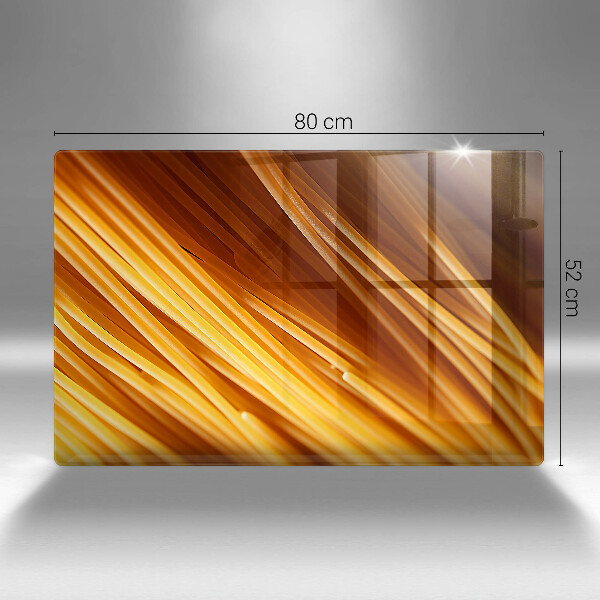 Steklena podloga za rezanje Špageti testenine