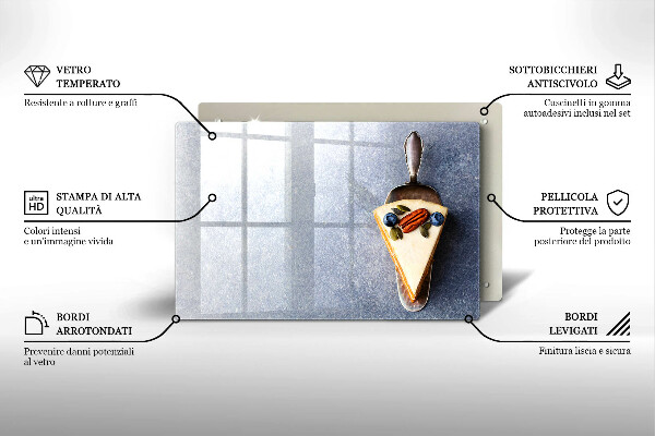 Steklena podloga za rezanje Malenkost