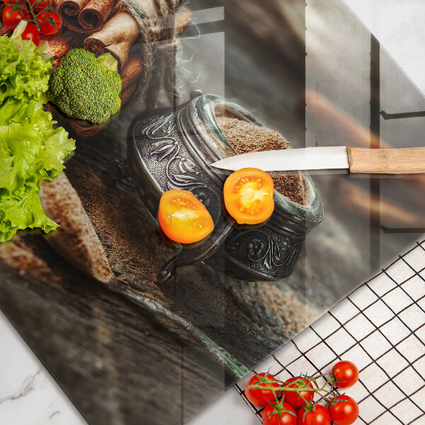 Steklena podloga za rezanje Vaniljev strok