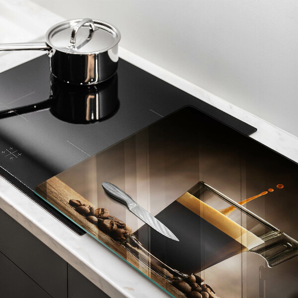 Steklena podloga za rezanje Steklo in kavna zrna