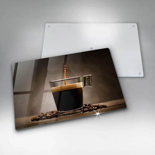 Steklena podloga za rezanje Steklo in kavna zrna