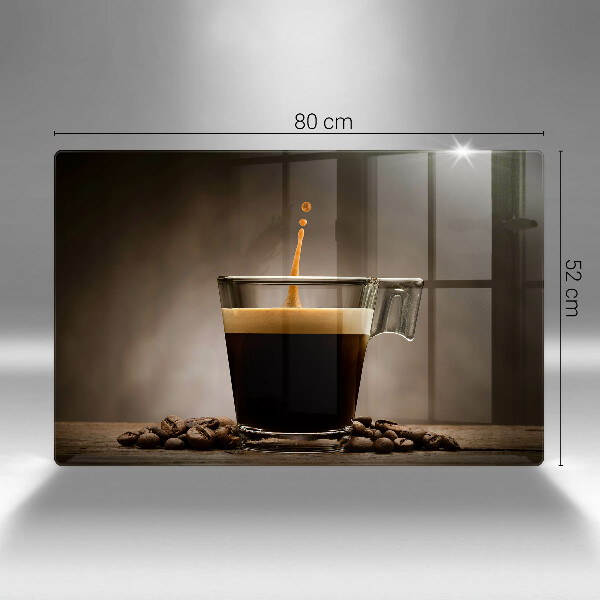 Steklena podloga za rezanje Steklo in kavna zrna