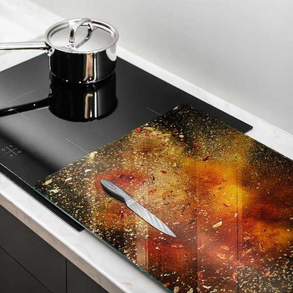 Steklena podloga za rezanje Pisane začimbe