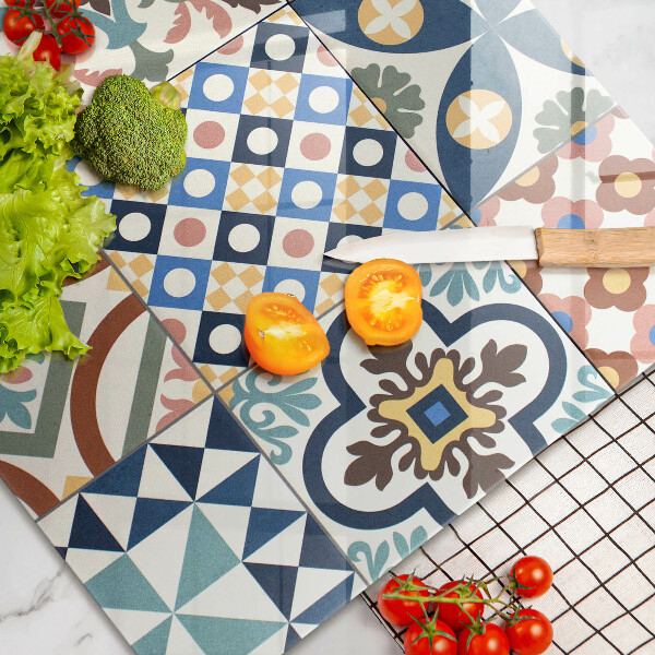 Steklena podloga za rezanje Dekorativne ploščice