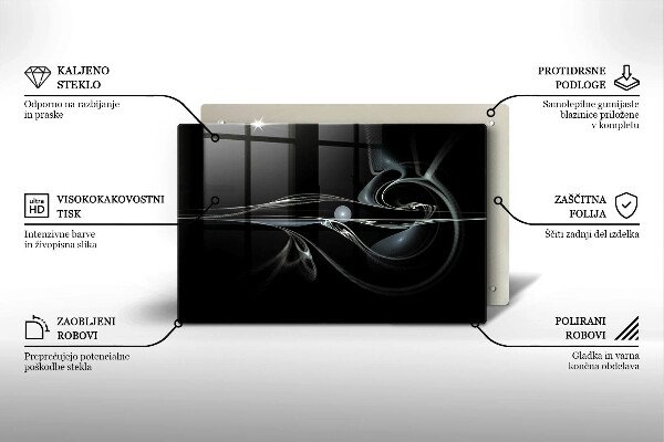 Steklena podloga za rezanje Moderna abstrakcija