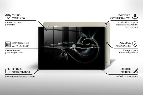 Steklena podloga za rezanje Moderna abstrakcija