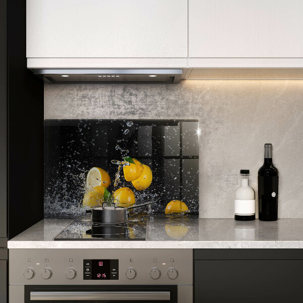 Steklena podloga za rezanje Sočno sadje limone