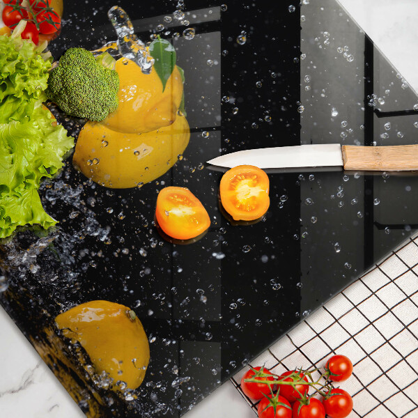 Steklena podloga za rezanje Sočno sadje limone