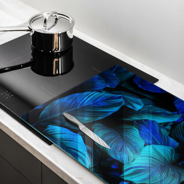 Steklena podloga za rezanje Listi vegetacije v džungli