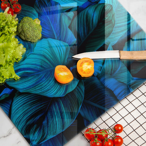 Steklena podloga za rezanje Listi vegetacije v džungli