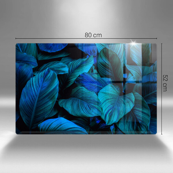 Steklena podloga za rezanje Listi vegetacije v džungli