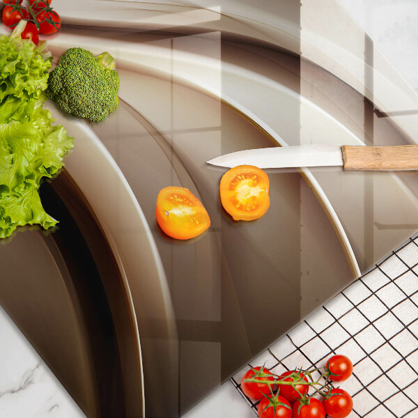 Steklena podloga za rezanje Abstrakcija nežne linije