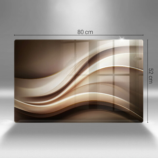 Steklena podloga za rezanje Abstrakcija nežne linije