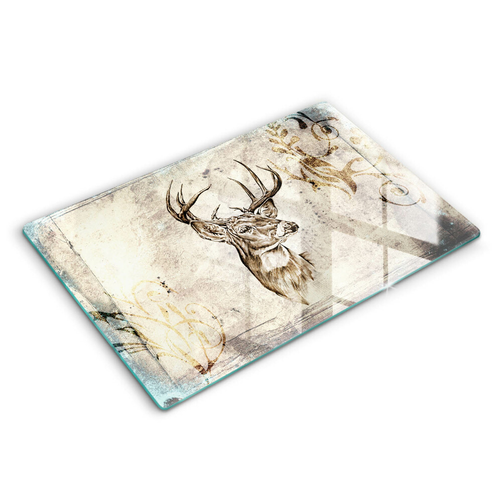 Steklena podloga za rezanje Ilustracija živali jelena
