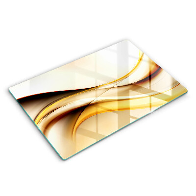 Steklena podloga za rezanje Abstraktne črte dima
