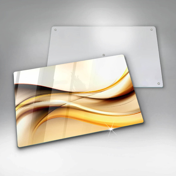 Steklena podloga za rezanje Abstraktne črte dima