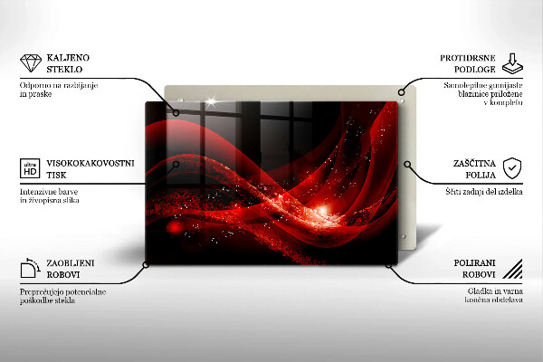 Steklena podloga za rezanje Moderna abstrakcija