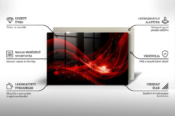 Steklena podloga za rezanje Moderna abstrakcija