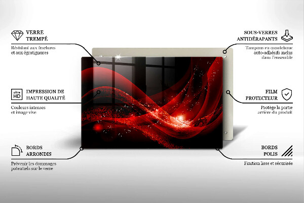 Steklena podloga za rezanje Moderna abstrakcija