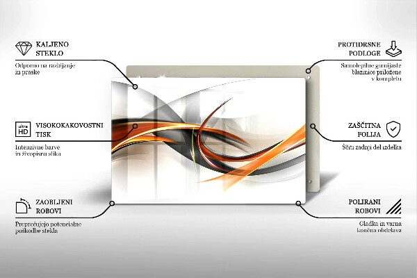 Steklena podloga za rezanje Moderne oblike