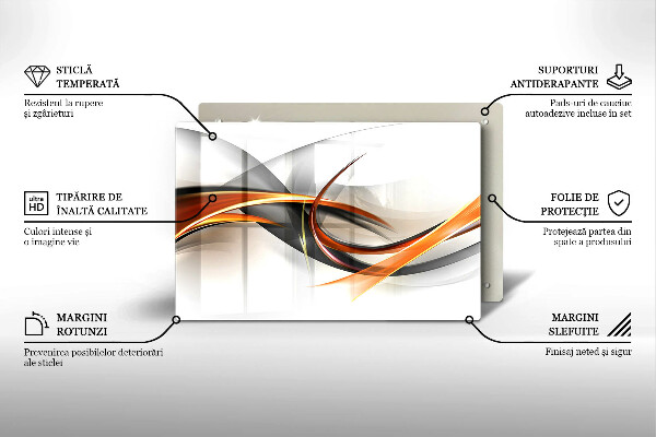 Steklena podloga za rezanje Moderne oblike