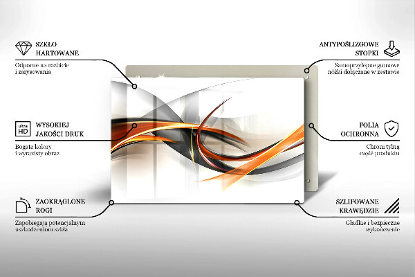 Steklena podloga za rezanje Moderne oblike